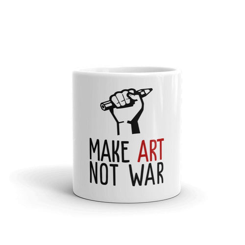 MAKE ART NOT WAR Tasse - Art-apparel-world