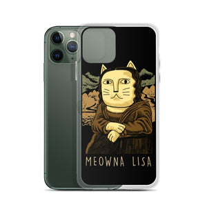 Meowna Lisa iPhone Hülle - Art-apparel-world