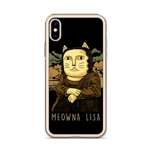 Meowna Lisa iPhone Hülle - Art-apparel-world