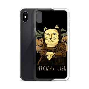 Meowna Lisa iPhone Hülle - Art-apparel-world