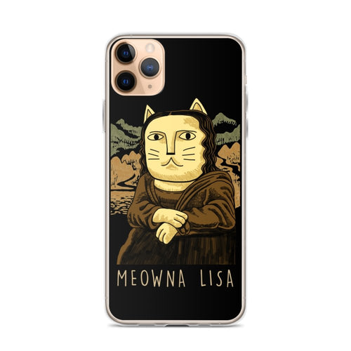 Meowna Lisa iPhone Hülle - Art-apparel-world