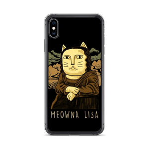 Meowna Lisa iPhone Hülle - Art-apparel-world