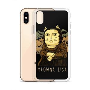 Meowna Lisa iPhone Hülle - Art-apparel-world