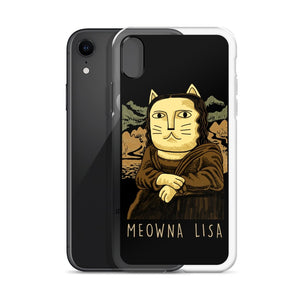 Meowna Lisa iPhone Hülle - Art-apparel-world