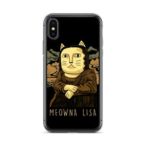 Meowna Lisa iPhone Hülle - Art-apparel-world