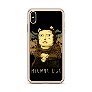 Meowna Lisa iPhone Hülle - Art-apparel-world