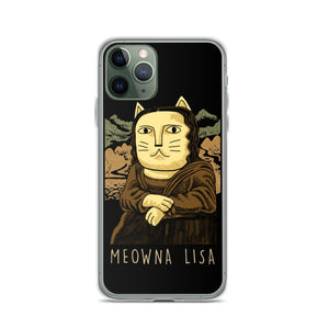 Meowna Lisa iPhone Hülle - Art-apparel-world