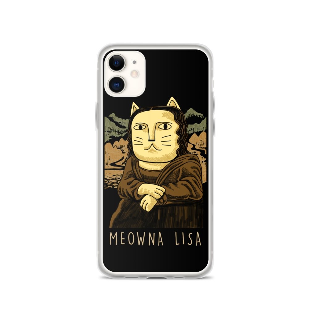 Meowna Lisa iPhone Hülle - Art-apparel-world