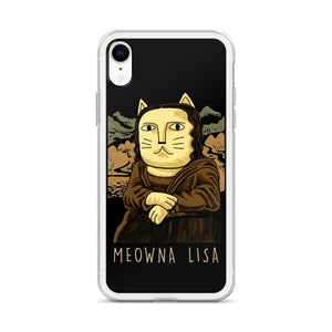 Meowna Lisa iPhone Hülle - Art-apparel-world