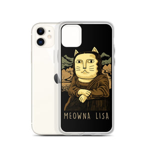 Meowna Lisa iPhone Hülle - Art-apparel-world