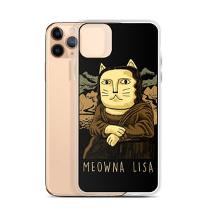 Meowna Lisa iPhone Hülle - Art-apparel-world