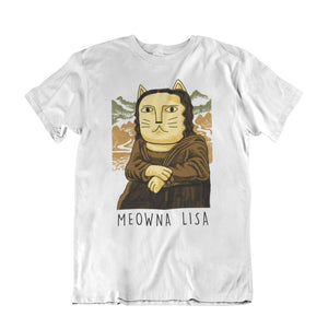 Meowna Lisa Men - Art-apparel-world