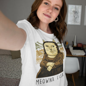 Meowna Lisa Women - Art-apparel-world